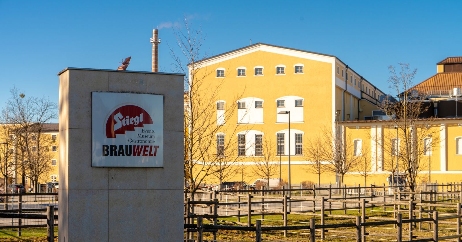 Exterior view of the Stiegl Brewery